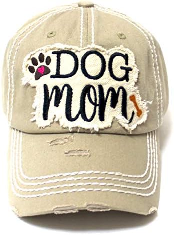 כובעי נשים וינטג ' כובע כדור של כלב אמא עצם וכובע רקמה