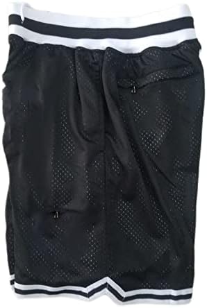 מכנסי כדורסל גברים, מכנסיים קצרים של מכנסיים חיצוניים של מכנסיים קצרים של האוהדים של שנות ה -90 עם מכנסי כדורסל