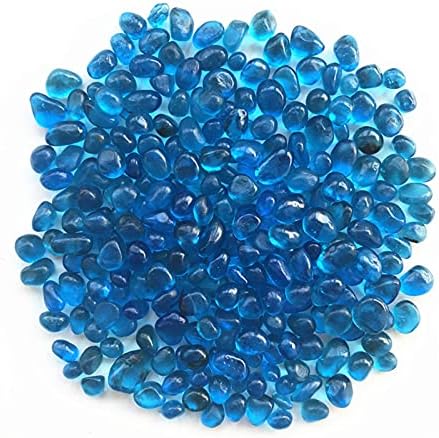 Ertiujg husong312 50g 8-12 ממ K5 חצץ זכוכית כחולה ים זיגוג צבעוני גביש בודהה אקווריום מיכל דגים אבנים טבעיות