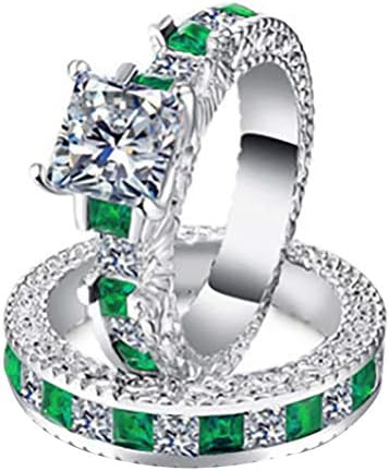 2023 חדש אביזרי נשים חתונה החוצה להנציח תכשיטי מתנת טבעת אירוסין טבעות 3 חתיכה טבעת סט
