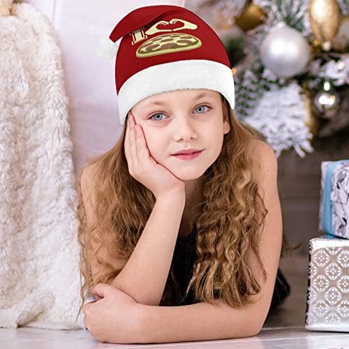 אני אוהב פיצה חג המולד כובע אישית סנטה כובע מצחיק חג המולד קישוטים