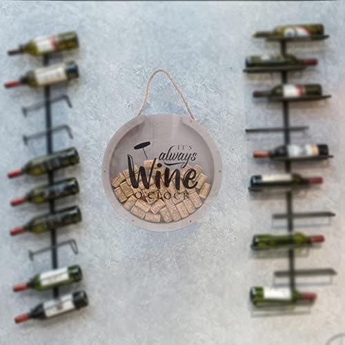 מתנות לעיצוב פקק יין מתנות קופסת צל שלט יין לאוהבי יין אביזרים תצוגה אחסון מיכל דקורטיבי