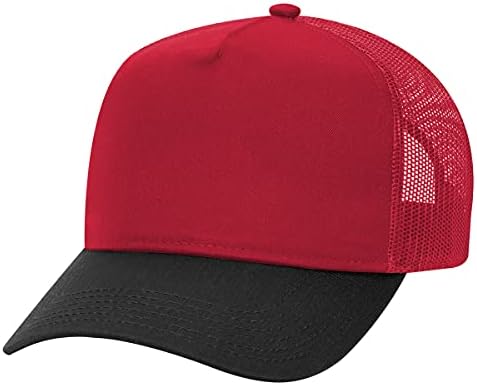 אוטו סיטונאי 12 x כובע ניאון 5 פאנל אמצע פרופיל רשת אחורי כובע