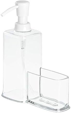 משאבת פלסטיק ולה עם מתקן לסבון נושא כלים עם תא אחסון לחדר אמבטיה, משטחי מטבח, ברור