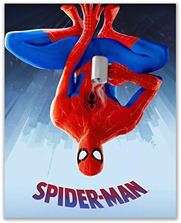 BigWigPrints Spiderman להדפסי הסרט Spiderverse - סט של 6 תמונות, מבריק