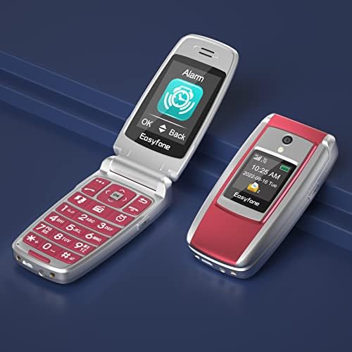 EasyFone T300 4G LTE טלפון סלולרי בכיר לא נעול, טלפון נייד של כפתור Big Butte Flip Flip עבור קשישים