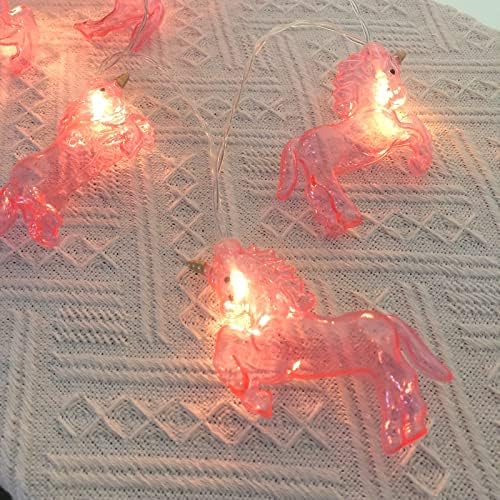 חדר ילדים בעלי חיים חמודים חד קרן חד קרן סוס LED אורות חוט אורות לחג חלון קיר עץ אורות דקורטיביים אורות מסיבת
