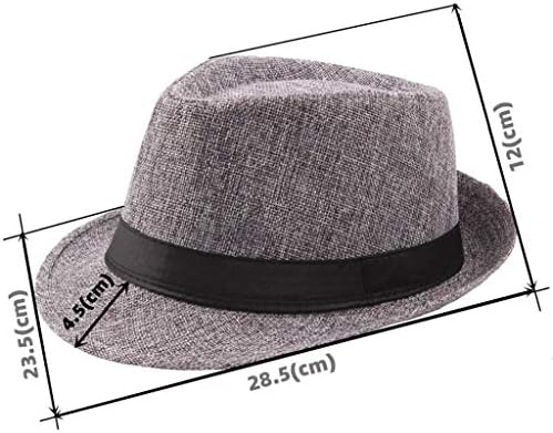 גברים מוצקים וינטג 'כובע פנמה כובע באולר כובע שמש עם להקה שחורה קלאסית פדורה ג'נטלמן כובע חתונה חליפה