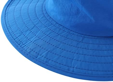 ילדי שמש הגנת כובע מהיר יבש מתכוונן רחב שולי רשת דלי כובע