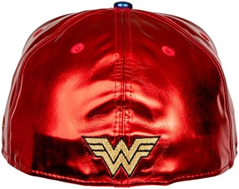 עידן חדש וונדר וומן 1984 דמות שריון 59 עמידה כובע מצויד אדום