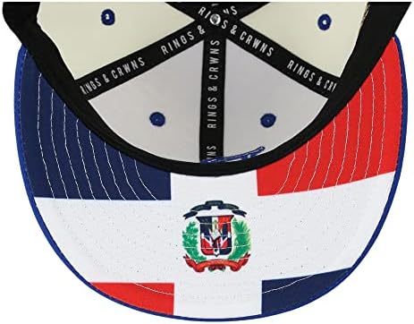 טבעות וקרונס הרפובליקה הדומיניקנית המדינה גאווה לוגו מצויד שטוח ביל שווי