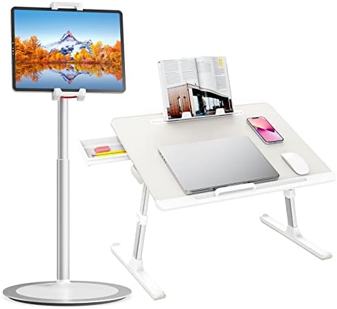 מחזיק מעמד טבליות של סאג'י + שולחן מגש מיטת מחשב נייד