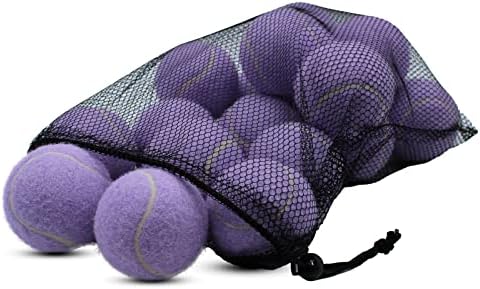 קסםכתום טניס כדורי, 12 חבילה מתקדם אימון טניס כדורי עיסוק כדורי, חיות מחמד כלב משחק כדורי, מגיע עם