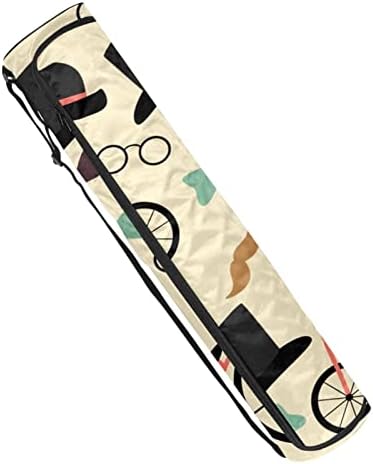 תיק מזרן יוגה של ראטגדן, כובע ג ' נטלמן אופניים בריטי מנשא מזרן יוגה עם רוכסן מלא תיק נשיאה עם רצועה