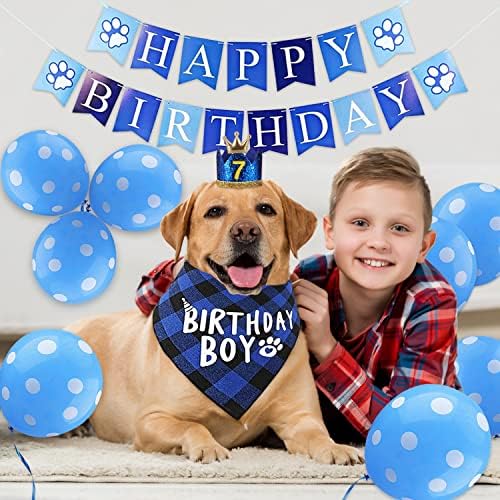 נילדן כלב יום הולדת בנדנה צעיף וכלב מסיבת יום הולדת קישוט, כלב בנדנה עבור קטן ובינוני חתול וכלב