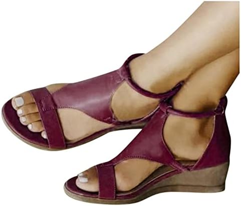 נשים סנדלי גודל 8 נשים של מתגנדר מזדמן פלטפורמת סנדלי נשים 2023 קיץ חוף טריז סנדלי נעליים