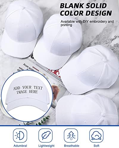 24 חתיכות ריק בייסבול כובע מתכוונן חזרה רצועת רגיל ריק הסוואה כובע יוניסקס בייסבול כובע עבור נהג משאית גברים