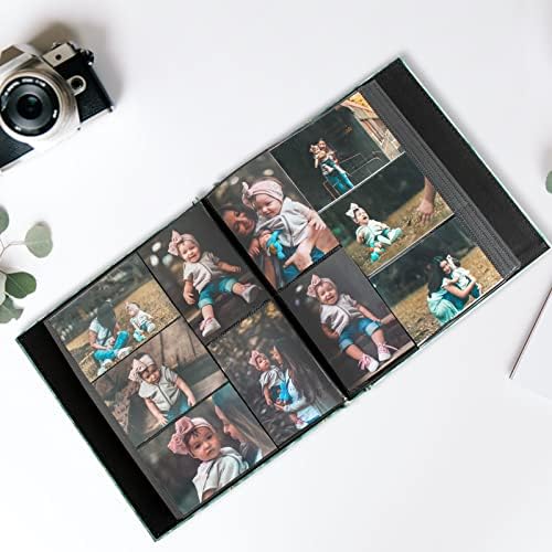 אלבום תמונות משפחתי פונדרקו 4 על 6 תמונות 600 כיסים קיבולת גדולה 4 על 6 כריכת ספר תמונות ליום נישואין