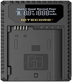Nitecore UNK1 מטען USB דיגיטלי לסוללות ניקון EN-EL14, EN-EL14A, & EN-EL15-תואם לסדרת Nikon Coolpix, 1V1,