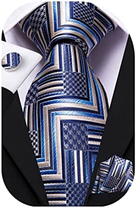 דובול גברים של עניבת סט מוצק פייזלי חידוש משי עניבה לגברים עם חפתים עניבת כיס כיכר