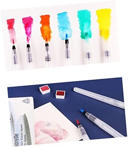מברשות צבע של Favomoto 18 PCS עפרונות עטים בסיס מברשת צבע צבעי מים צבעי מים צביעה עט עט סמני מתנה עפרון