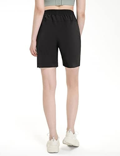 מכנסי ברמודה קלים לנשים מכנסיים קצרים ארוכים מכנסיים קצרים מכנסיים קצרים של אימון יוגה אתלטית