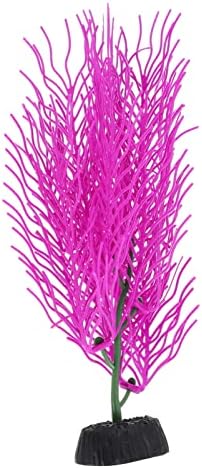 סטובוק מלאכותי אקווריום צמחים מלאכותי זְנַב אֲרִי צמח מלאכותי פלסטיק דגי טנק צמחי קישוט קישוטי סגול