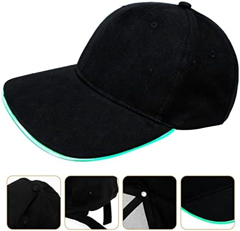 ספורט 1 סט הוביל בייסבול כובע אור עד כובע מצחיה לילה ריצה כובע זוהר כובע