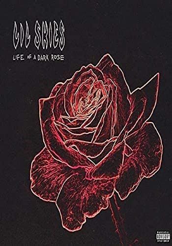 Mactox Lil Skies Life של פוסטר ורד כהה בגודל 12 x 18 אינץ 'מגולגל, רב צבעוני