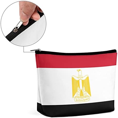 דגל מצרים תיק איפור עור PU נסיעות קוסמטיקה קוסמטיקה קיבולת גדולה מארגן אביזרי תיקי טואלט ניידים