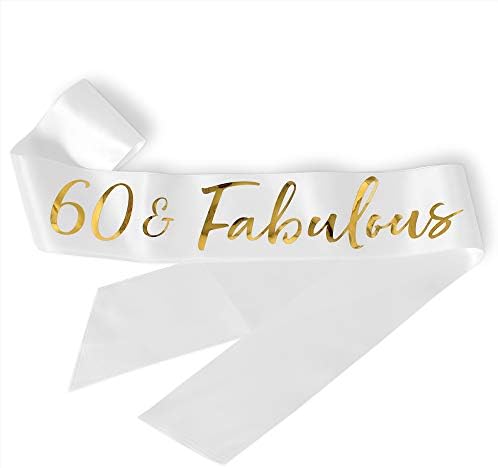 60 ו נהדר סאטן אבנט-60 יום הולדת אבנט 60 יום הולדת מתנות צד טובות, אספקה וקישוטים
