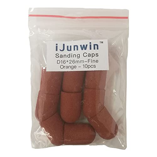 ijunwin pedicure כובעים שוחקים/כובעי מלטש 10 יחידות φ16 עבור הגשת ציפורניים של מניקור והסרת Callus פדיקור