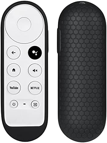 4 מארז סיליקון חבילה ל- Chromecast עם Google TV 2020 Voice Remote, ktmewas חסין זעזועים סיליקון סיליקון