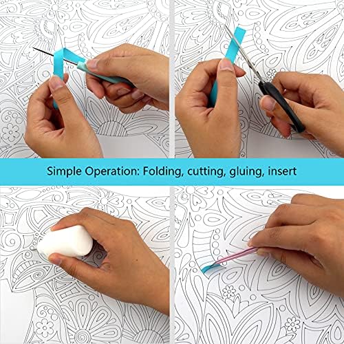 ערכת Quilling Paperlining Paperling Liquilling למבוגרים מתחילים, פיל בוהמי בגודל 16 אינץ