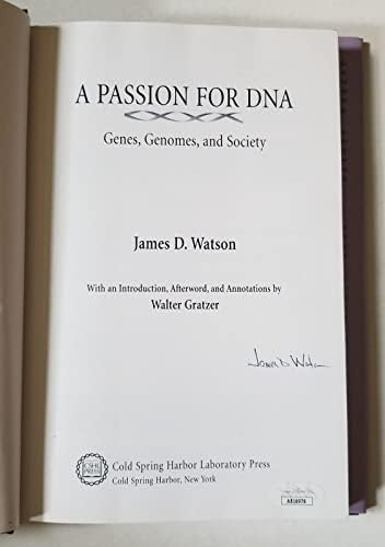ג'יימס ד. ווטסון ביולוג חתם על תשוקה לספר כריכה קשה של DNA 2 JSA COA