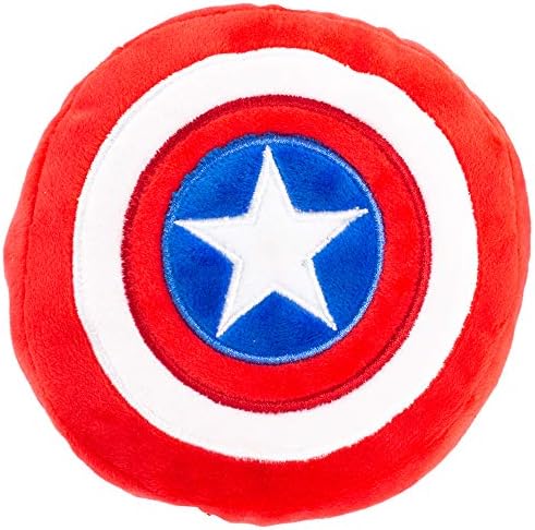 אבזם למטה כלב צעצוע קטיפה קפטן אמריקה מגן אדום לבן כחול לבן 8 איקס 6