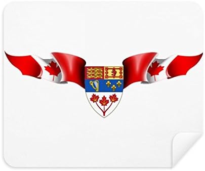 קנדה דגל לאומי סמל ניקוי בד מסך מנקה 2 יחידות זמש בד