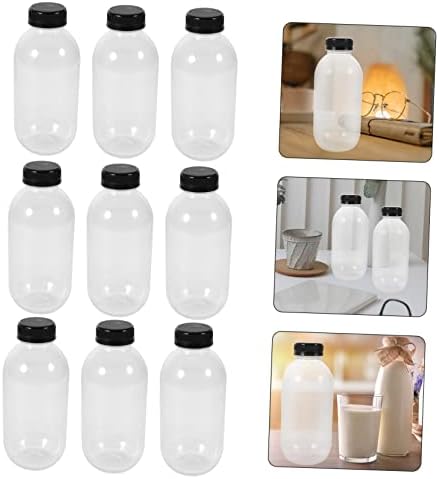 Luxshiny 10 יחידות בקבוק חלב כוסות צלולות