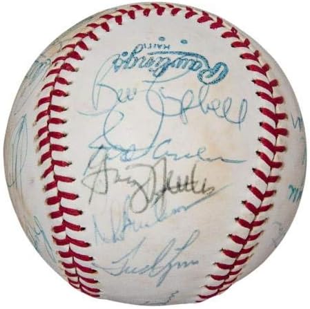 1977 קבוצת משחק הכוכבים של כל הכוכבים חתמה על הבייסבול אלסטון האוורד יסטרזמסקי ברט פסא DNA - כדורי
