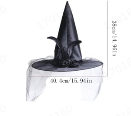 ליל כל הקדושים כובע מכשפה כובע דקורטיבי אבזרי שאינו ארוג מחודדת כובע למבוגרים כובע חיצוני אירוע אוהל