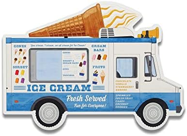 מותגי כביש פתוח שלט מתכת גלידה שלט מתכת - עיצוב קיר של משאית גלידה וינטג '