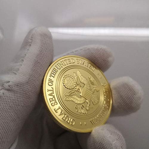 1 מחשב חידוש מטבע מצופה זהב טהור מצופה ארהב מחלקת המשפטים האמריקאית FBI מטבע אתגר מטבע למתנה