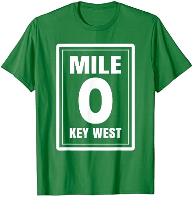 חולצת טריקו של קילומטר סמן קילומטרים מערבית