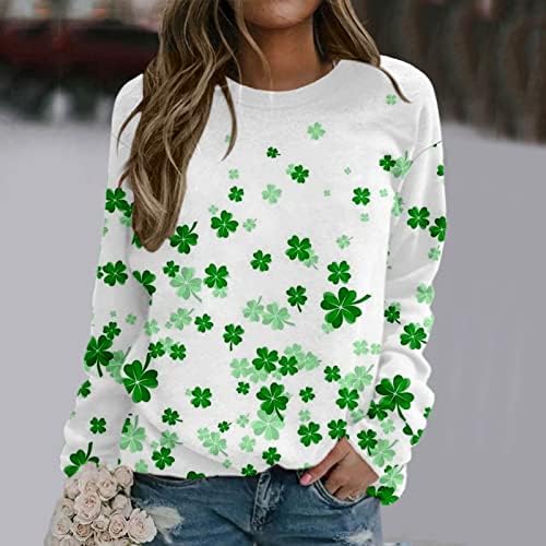 חולצת יום צ'ייקי סנט פטריק חולצות נשים שרוול ארוך חולצות אירי שמרוק
