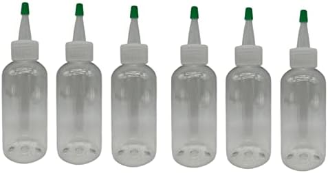 חוות טבעיות 4 גרם בקבוקים חופשיים BPA BOSTON BOSTON - 6 אריזות מכולות ריקות הניתנות למילוי מחדש - שמנים