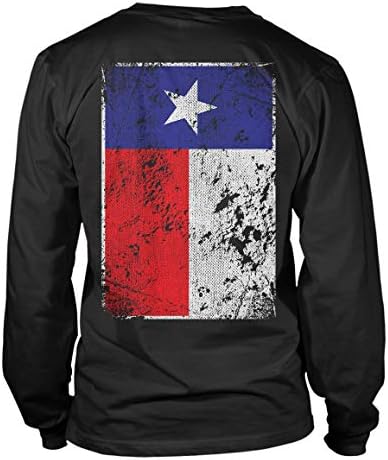 דגל טקסס במצוקה של טקסס - ארהב בודדה סטאר סטייט יוניסקס חולצה שרוול ארוך
