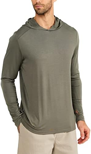 זבוב חינם של זבוב חינם במבוק גוון קפוצ'ון - חולצה חיצונית יבשה ונושמת מהירה עם הגנת שמש UPF 50+