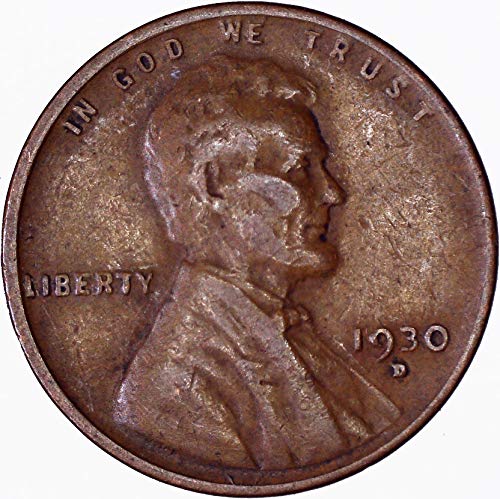 1930 ד לינקולן חיטה סנט 1 ג בסדר גמור