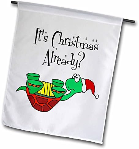 3 ורוד חמוד מצחיק הפוך צב לובש סנטה כובע חג המולד קריקטורה-דגלים