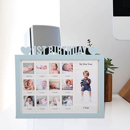 Toddmomy מתנות לתינוקות ספר זיכרון לתינוקות תינוק תינוק יום הולדת 1 מסגרת תמונה תינוקת מסגרת